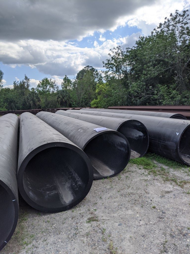 HDPE PIPE in: Un-Used Surplus Condition, 48" DIPS Size: 50.8", SDR/DR: 32.5
